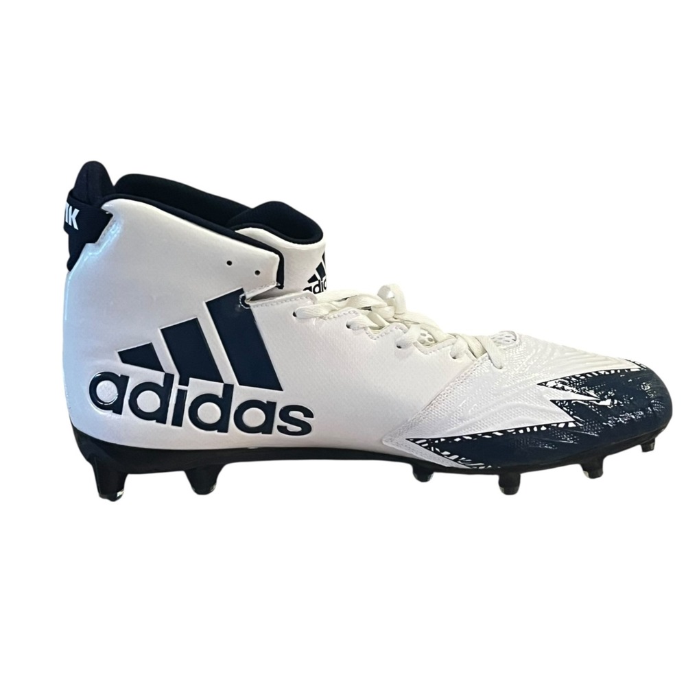 New Adidas FREAK Football Sports Cleats Mens 13.5 White Navy - Picture 4 of 9